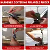 Manual Pipe Center Finder Tool Plumbing Contractor Welding Bubble Leveler Measure Pipes 0.5" and Up 4'' Y-Type Dropship 3