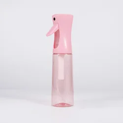 High Pressure Continuous Mist Spray Bottle, Reusable Travel and Beauty Watering Solution (200/300ML) (300ML Pink)
