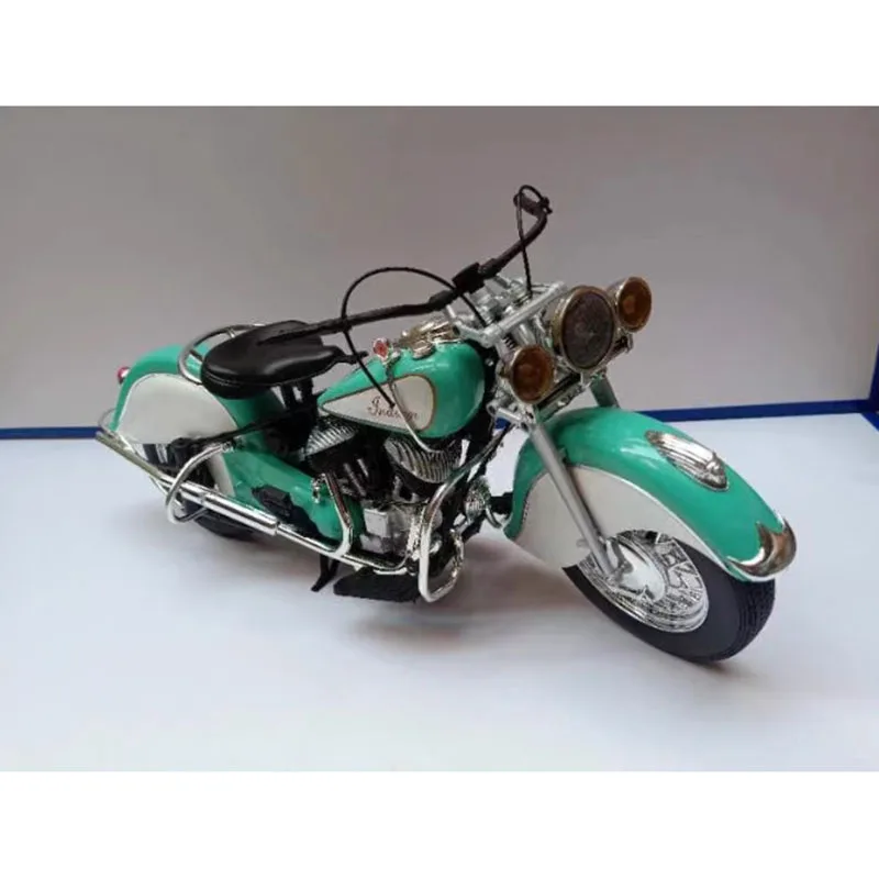 New 1:6 Scale Vintage Indian Motorcycle Diecast Alloy Simulation
