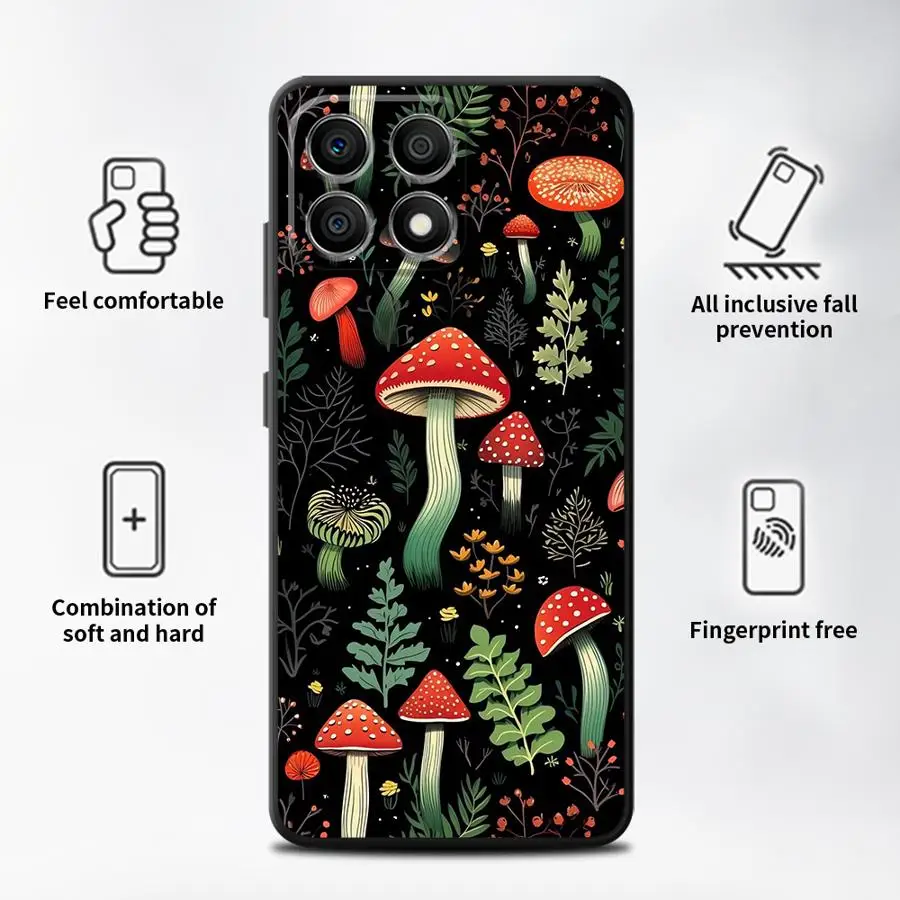 Cartoon Mushroom Soft Shell Smartphone Case