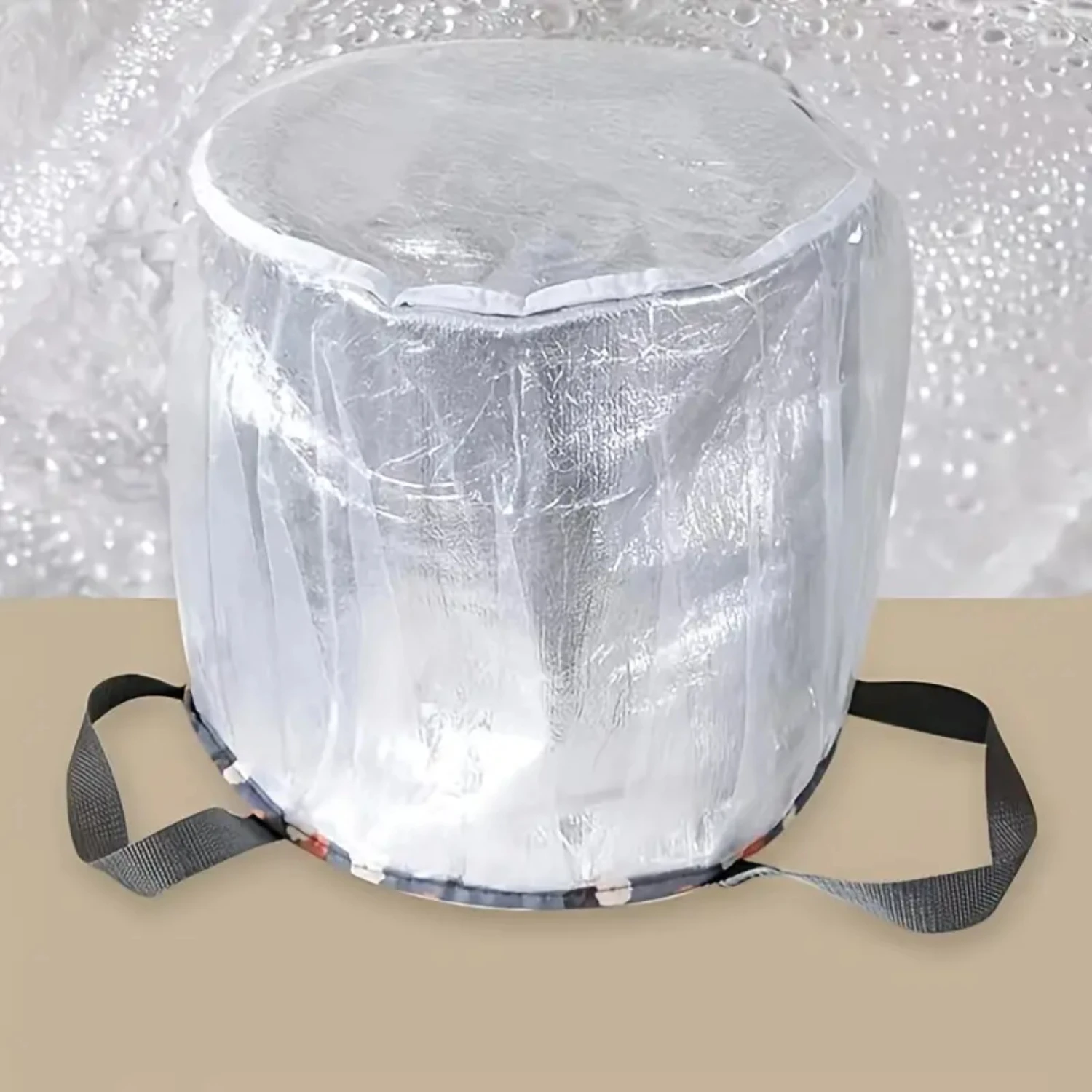 Convenient, Large, Portable, and Insulated Foldable Foot Bucket with Protective Cover-Ideal for Traveling. Includes Foldable F
