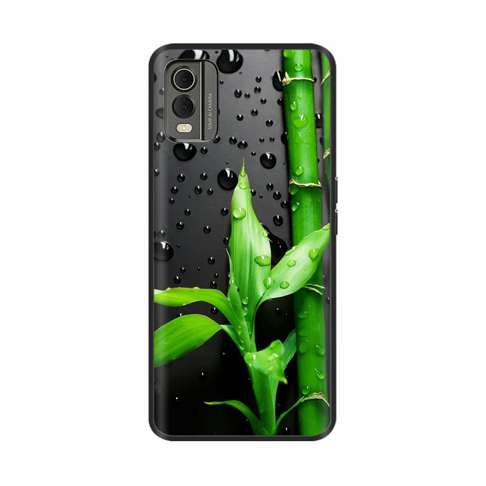 Stylish Black Silicone Shockproof Phone Case - Soft Painted Bumper Cover
