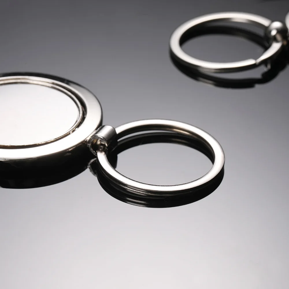 Personalized Stylish Rotating Circular Keychain - Various Designs and Specifications