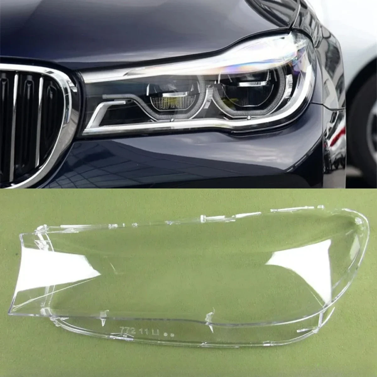 

For BMW 7 Series G11 G12 730 740 760 Headlight Shell Headlamp Transparent Head Lamp Shade Cover Lens Plexiglass 2016 2017 2018