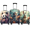 Cute Animal Tiger Rabbit Panda Pattern Luggage Cover for Travel Watercolor Suitcase Protective Cover Elastic Trolley Case Cover 1
