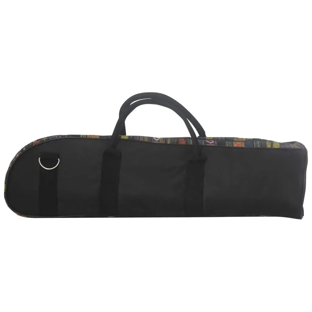 Ethnic Style Trumpet Gig Bag Padded Soft Carrying Case Oxford Fabric with Single Shoulder Strap
