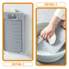 Washboard Anti-slip Hangable Laundry and Artifact (grey) Portable Drying Rack for Hand Washing Clothes Pp Travel 2