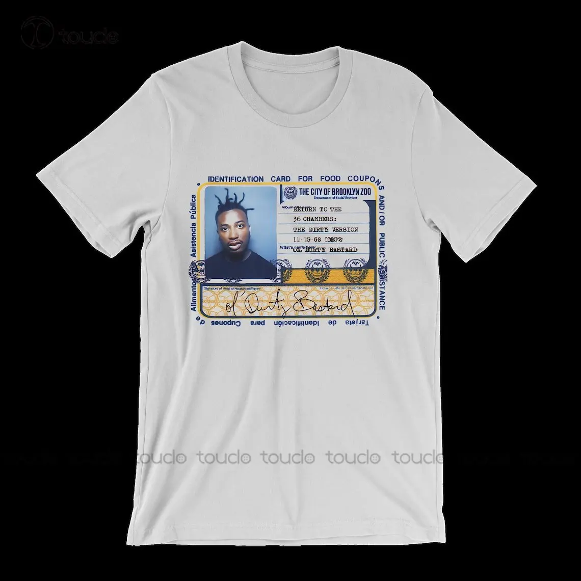 Odb T-Shirt - Brooklyn Zoo - Ol Dirty Bastard - Vntg Rap Tee - 90S Golden Era Hip Hop - Music T Shirt Colletto Bianco Camicia Donna