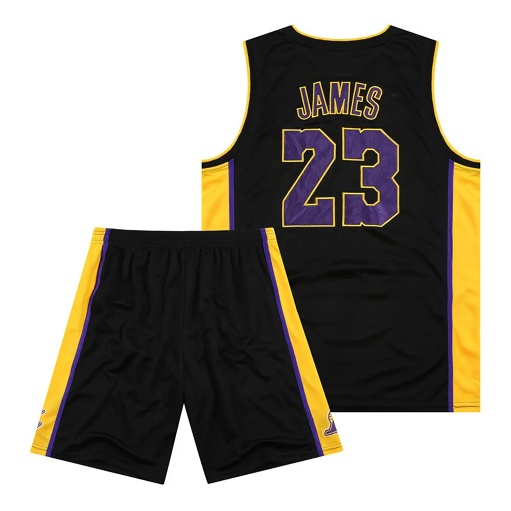 Lakers LeBron James No. 23 Basketball Suit 2-piece Set