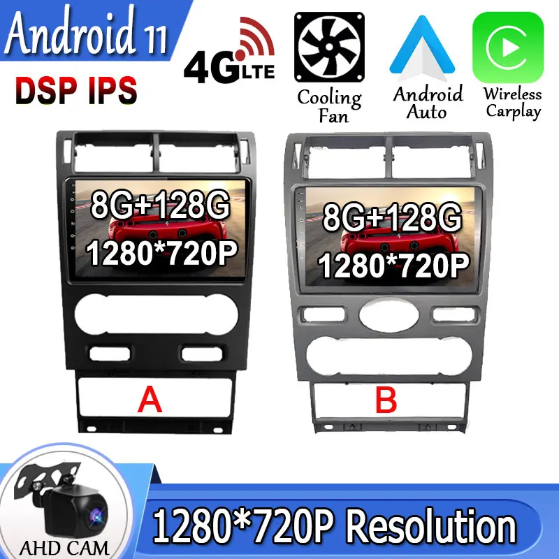 Android 11 для Ford Mondeo 3 2004 - 2007 GPS Автомобильный Радио плеер навигация Мультимедиа