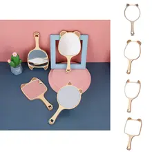 

Girlfriend Vintage Handheld High-definition With Handle Cosmetic Mirror Makeup Mirror Circular Mirror Dressing mirror