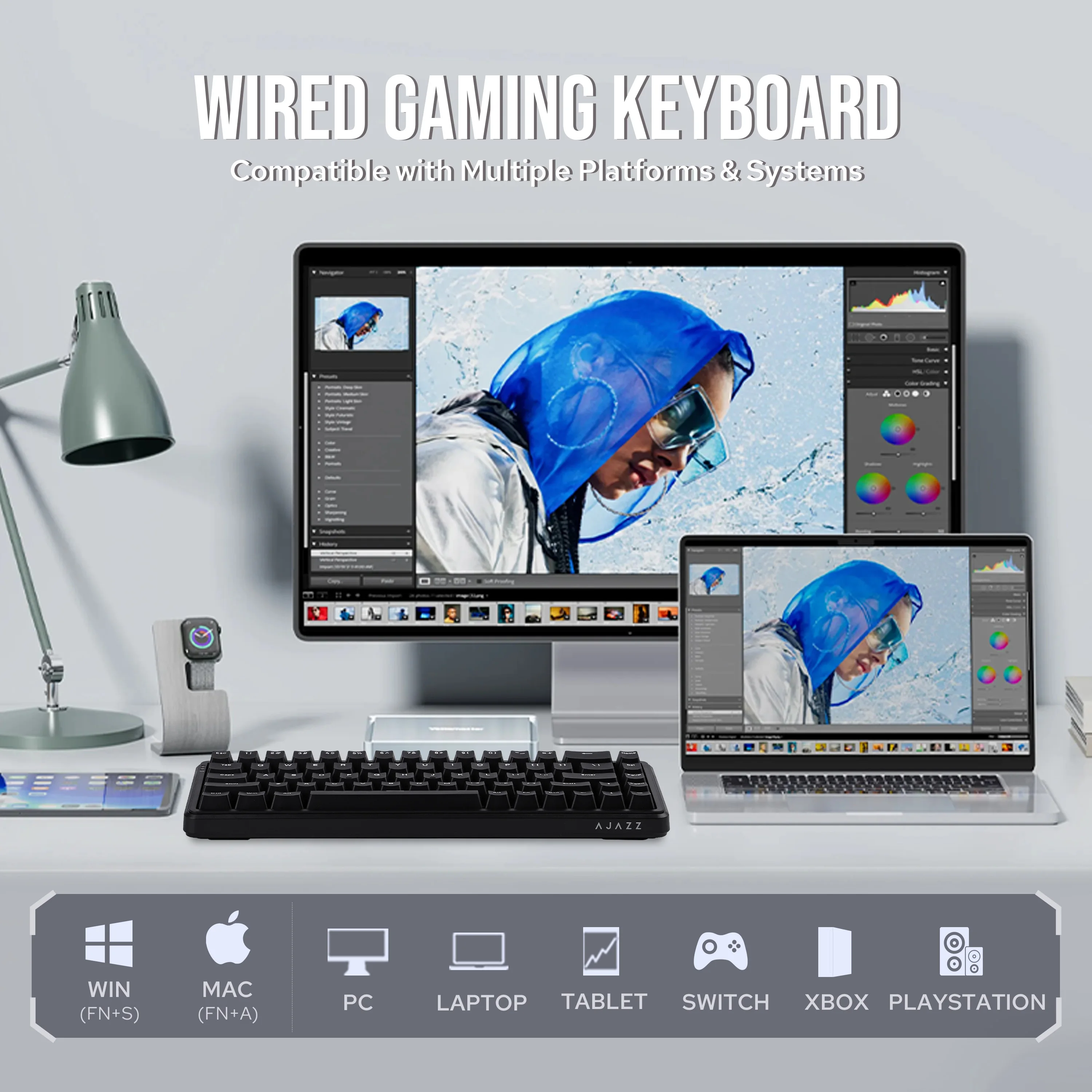 AJAZZ AK680 MAX Amiral Gemisi Sürümü 68 Tuşlu Üst Yapı Kablolu