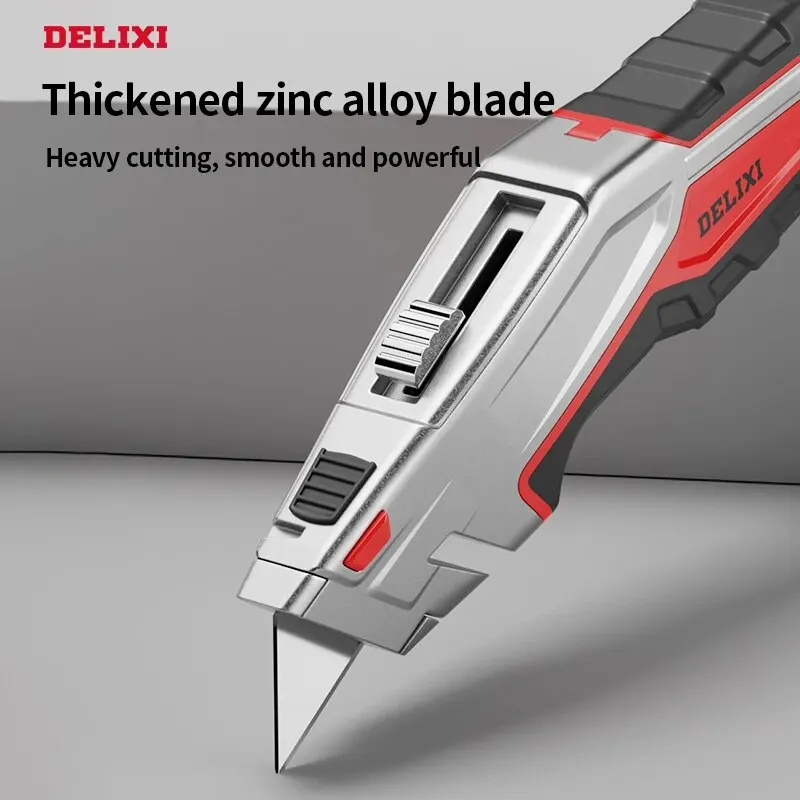 All-Steel Foldable Electrician's Knife Utility Cutter for Cable Stripping Wallpaper Cutting