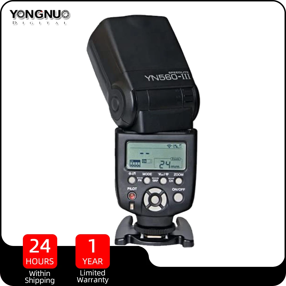 

YONGNUO YN560 III Wireless Flash Speedlite Light 2.4 GHz Receiver Manual Flash Controller Negative LCD Screen for Canon Nikon