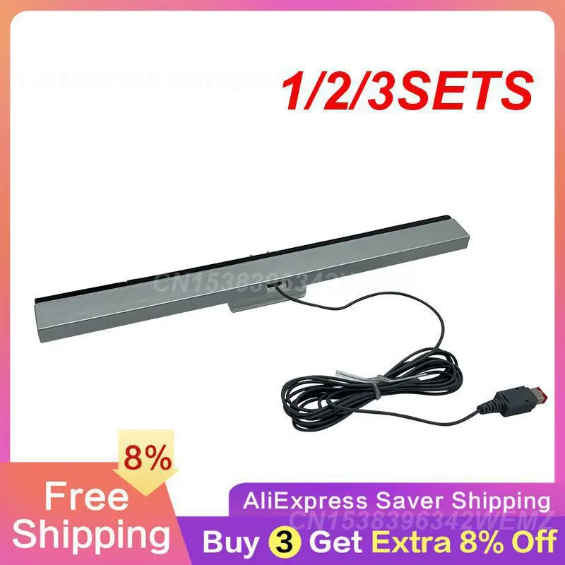 1/2/3Set Wave Sensor Bar Signal Console Di Gioco Sensor Per Ns Sensor Bar Gamepad Abs Compatibili Per Ricevitore Remoto Wii Cablato