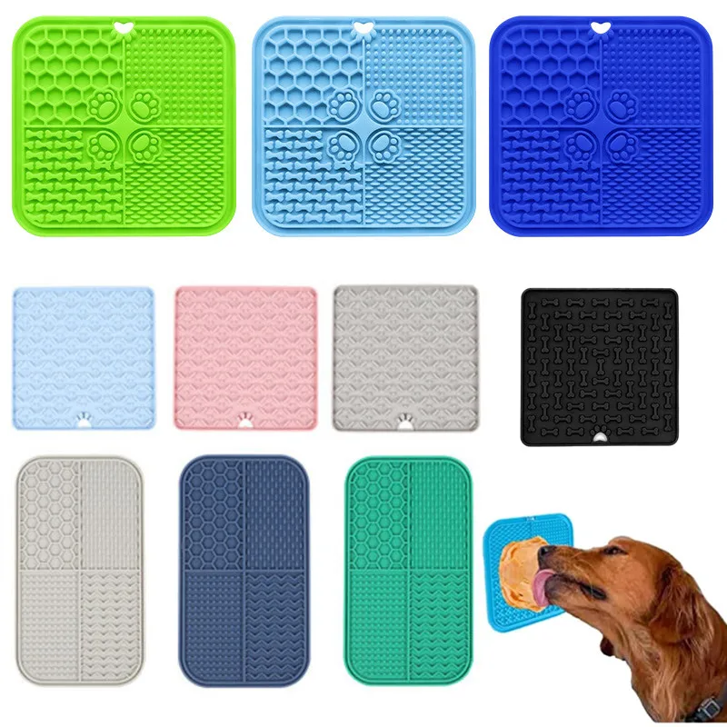 Pet Placemat Cat Slow Feeding Mat Dog Lick Mats Silicone Pets Eating Slowly  Food Pad Cats Dogs Feeding Supplies - AliExpress