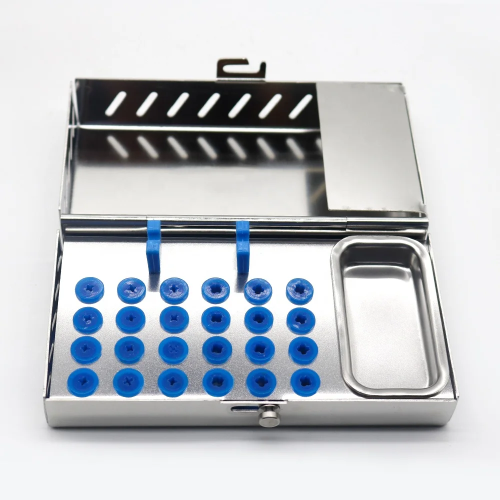 

SKYLUN Large Size Stainless Steel Dental Implant Surgery Instruments Tools Stand Autoclavable Holder Box
