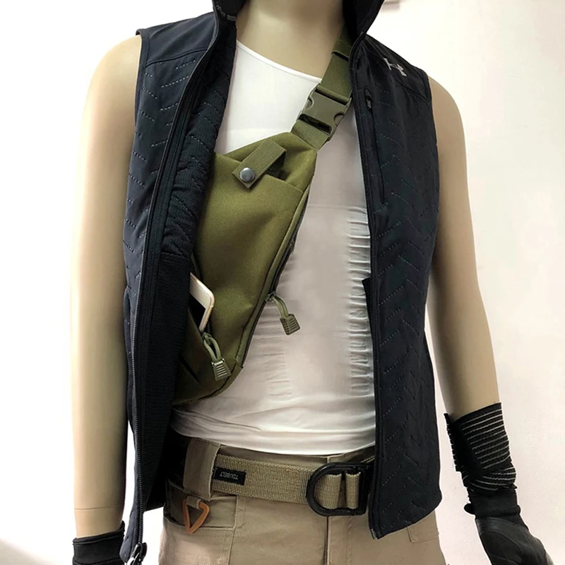 Outdoor Tactical Storage Gun Holster Shoulder Bags Men Anti-theft Chest Bag Nylon Sports Hunting Crossbody Pistol Bag 6