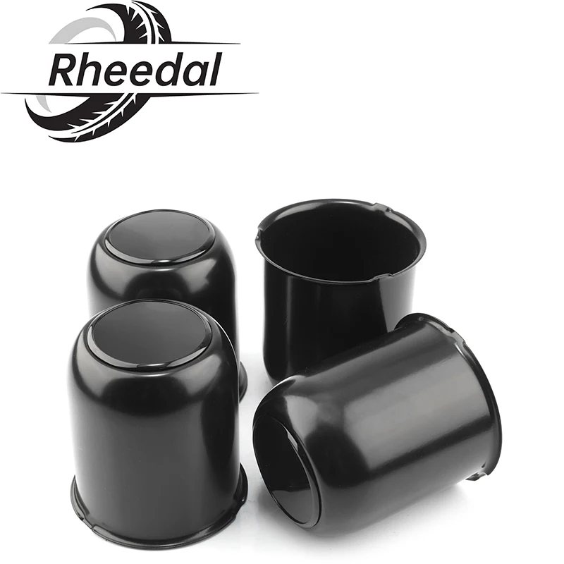 

2/4PCS 81mm/3.19" Hub 95mm/3.72" H Push Through Wheel Hub Center Caps Universal for Truck Trailer Rims Car Tires Dust Protector