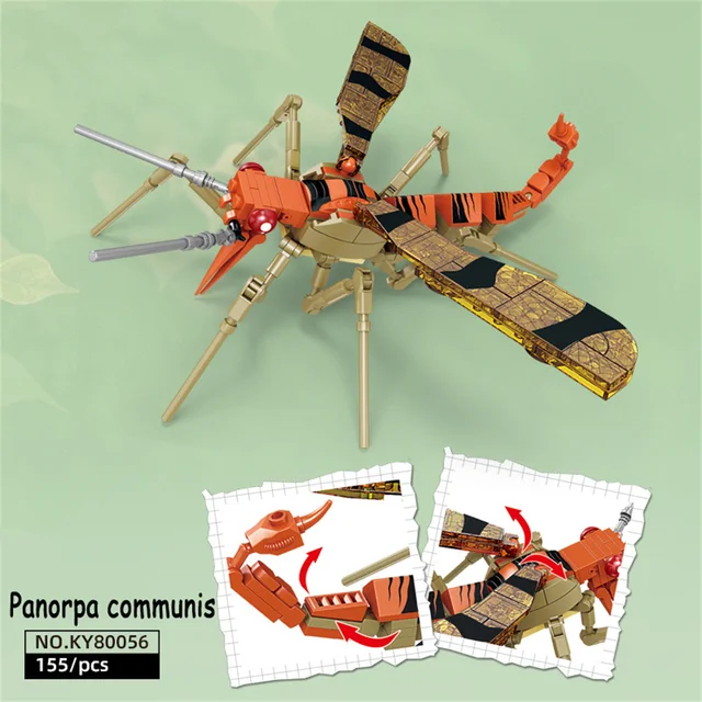 Nature Wasps Bees Building Blocks Insects Series Puzzle Cultivation Hands on Coordination Ability Children's Collection Toys 5