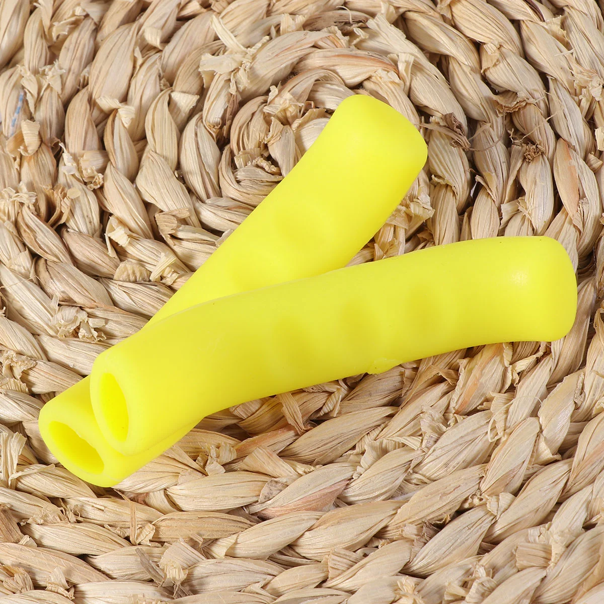 

1 Pair of Anti-slip Comfortable Silicone Brake Handle Sleeve Mountain Bike Universal Brake Lever Protective Covers (Yellow)