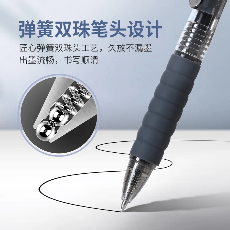 BAOKE 0.5mm/0.7mm/1.0mm Retractable Gel Pen 12pcs PC1922/PC1932/PC1933 5
