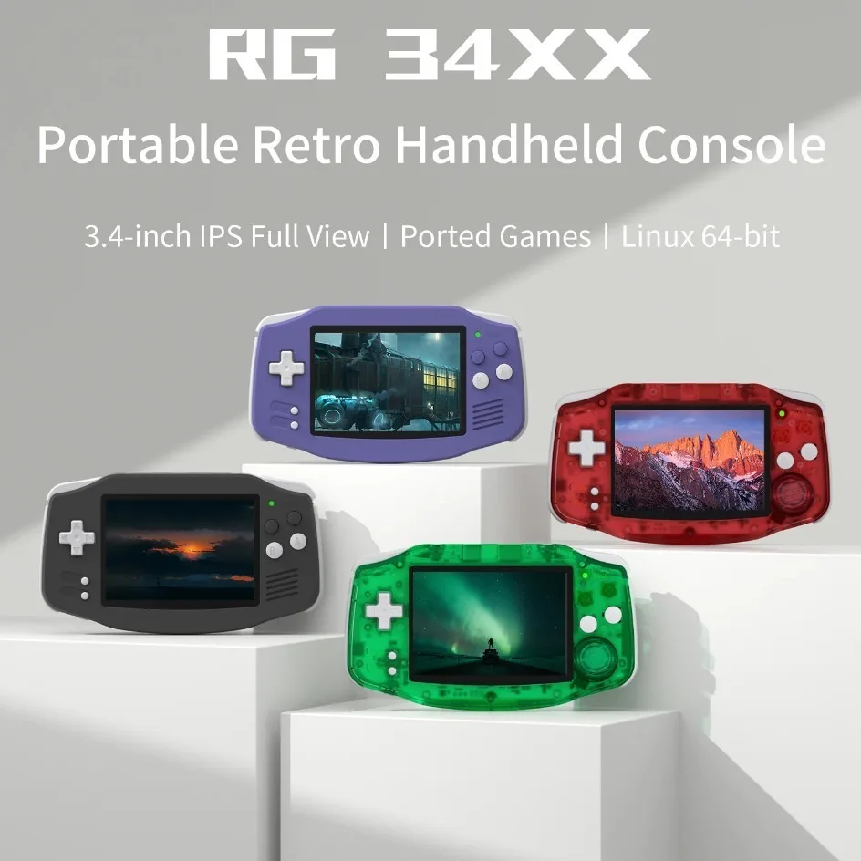 Anbernic Rg34xx Handheld Game Console Portable Retro Video Games_voghion.com