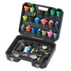 VEVOR 28 pcs Universal Radiator Pressure Tester Kit with Manual Pump and Color-coded Test Caps for Cars Motorcycles Trucks 1