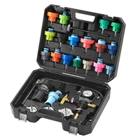 VEVOR 28 pcs Universal Radiator Pressure Tester Kit with Manual Pump and Color-coded Test Caps for Cars Motorcycles Trucks 1