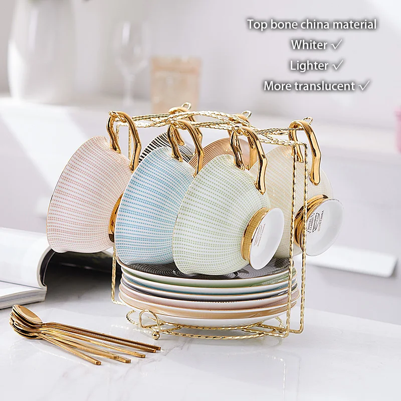 Buy Wholesale China Elegant Luxury Gold Flatware Dish Rack Mug