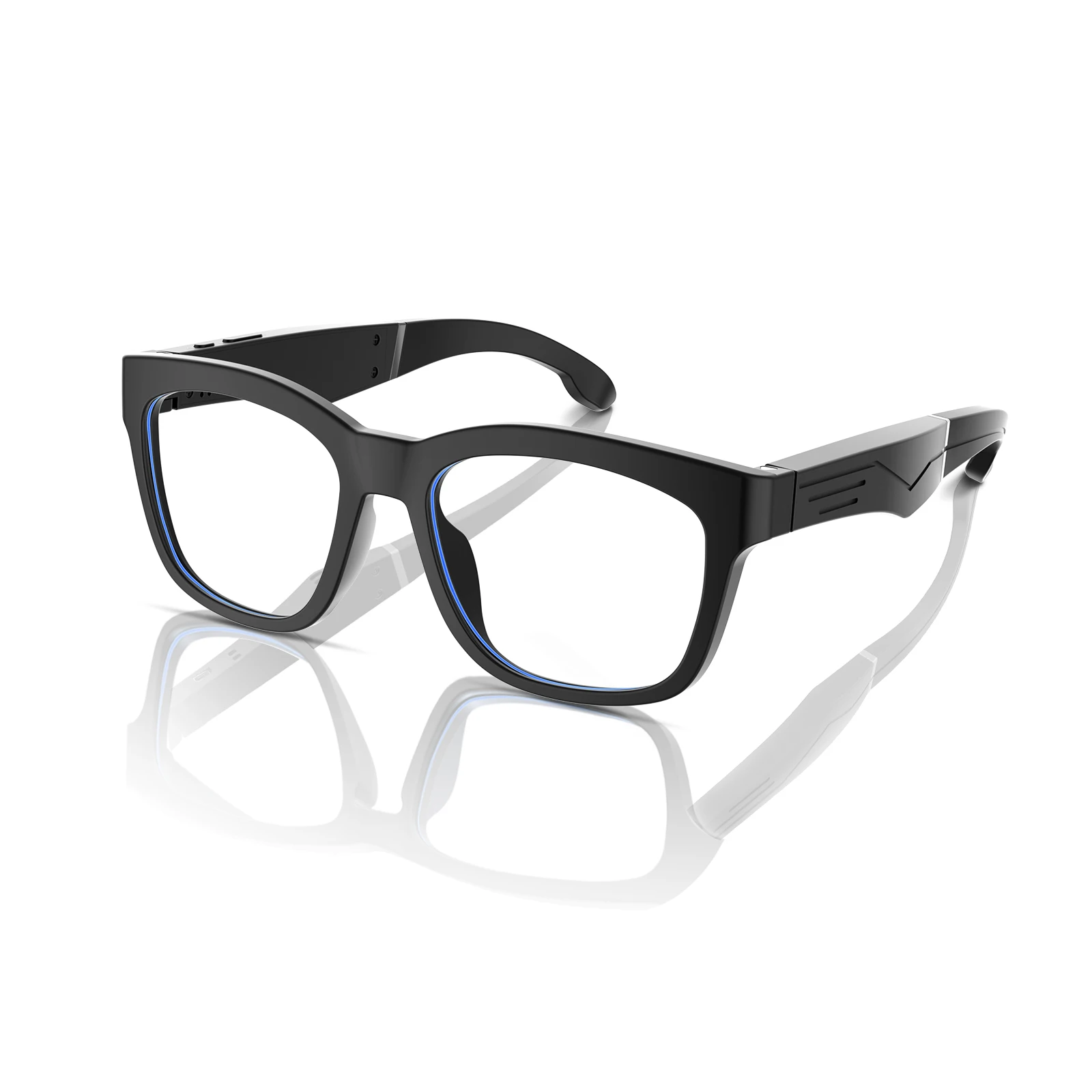 

Smart Glasses Bluetooth 5.0 Audio Glasses, Blue Light Filter Wearable Headsets Smart Glasses, Noise Canceling Mic UV Glasses for