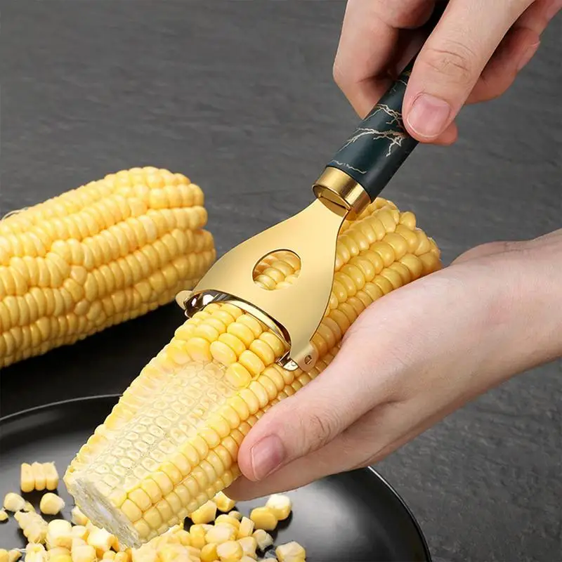 1pcs 304 Stainless Steel Corn Planer Household Manual Corn Thresher  Handheld Corn Thresher Kitchen Tool Food Grade Material