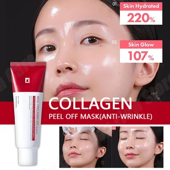 50ml Collagen Mask Peel Off Facial Mask For Elasticityv Hydrating Glow Glass Skin Face Rejuvenation Moisturize Korean Skin Care