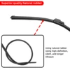 Universal Soft Rubber Frameless Bracketless Car Wipers 4