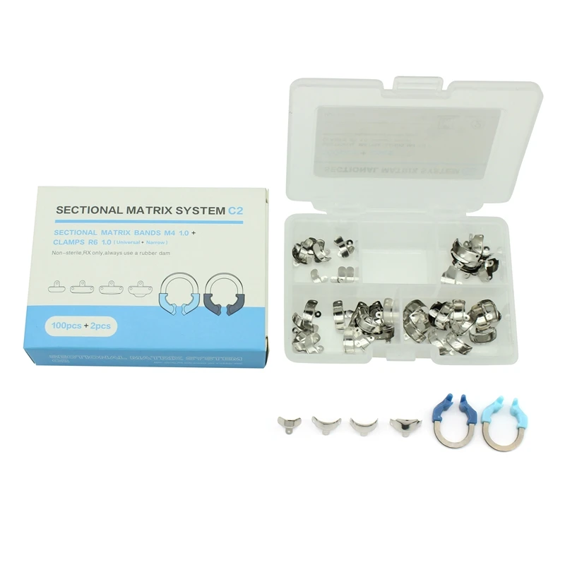 Dental Matrix Bands NITI Metall Matrizen Klemmring Schnittkonturiertes Matrixsystem Nickel Titan Klemmring Zahnarztwerkzeuge