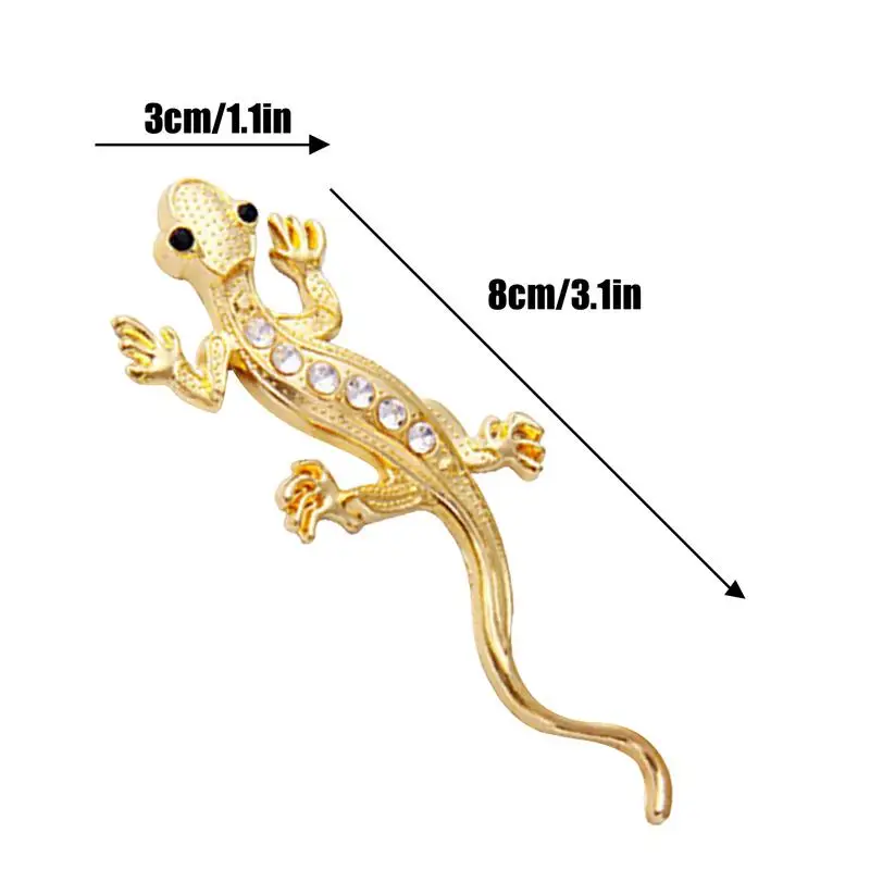 

Gecko Car Stickers 3D Bling Rhinestone Climbing Gecko Stickers Strong-sticky Trim Door Car Sticker Decorations For Auto Parts