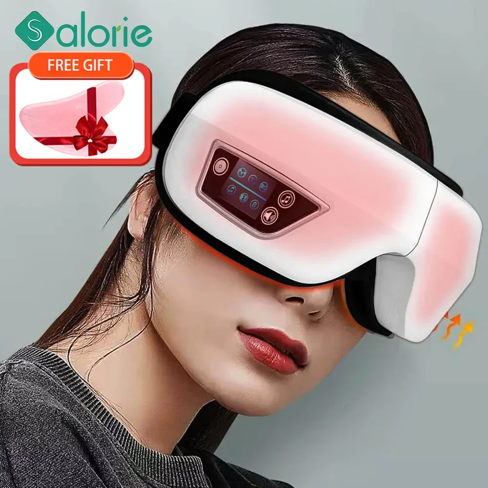 

Foldable Eye Massager Air Pressures Fatigue Relieve Vibration Hot Compress Heating Bluetooth Music Relieves Fatigue Dropshipping