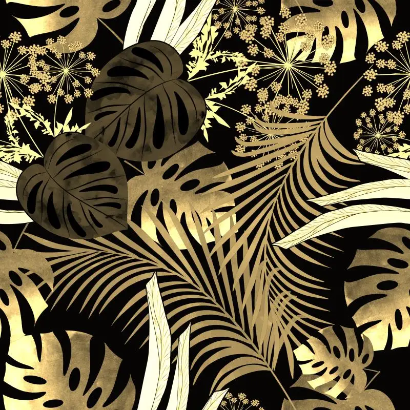 Personalizado Abstrato Tropical Folha 3d Mural Wallpaperfor Sala de Estar Fundo Painel Parede Folhas Quarto Papel Parede Decoração Casa