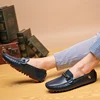 MAEDEF Men Shoes Loafers Handmade PU Leather Loafer Casual Driving Flats Slip on Shoes Luxury Comfy Moccasins Loafers Shoes Men