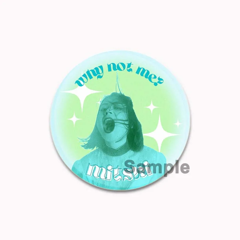 thumbnail image 1 of Broches redondos hechos a mano con broches a presión de Mitski Miyawaki, cantantes pop, para mochilas, ropa, accesorios, colección, insignias, sombreros, decoración, 1 of 5