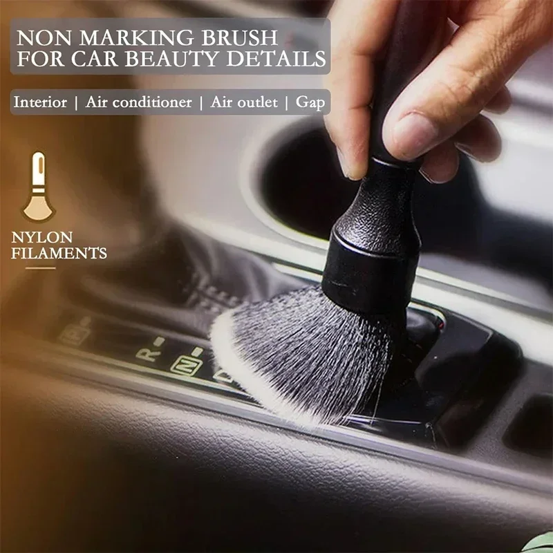 NEW Automotive Detail Brush Ultra Soft Fiber Brush Electrostatic Dust Removal Tool Gap Brush Cleaning Brush Cleaning Vent