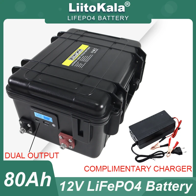 LiitoKala 12V/12.8v 310Ah 280Ah 120AH 100Ah LiFePO4 Battery Lithium Iron Phosphate Batteries Touring car 14.6V Charger Duty-free