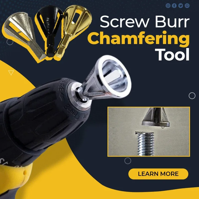 

1PCS Deburring External Chamfering Tool Metal Hex Deburr Drills For Stainless Steel Copper Screw Fast Remove Burr Trimming Tools