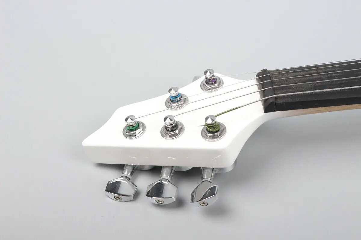 white Electric violin 4/4 Full Size Black violin Professional Ebony fittings With Case Bow 5 string / 4 string