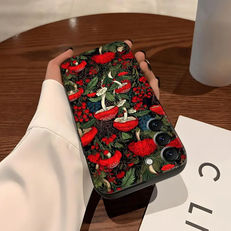 Vintage Mushroom Soft Phone Cover Case