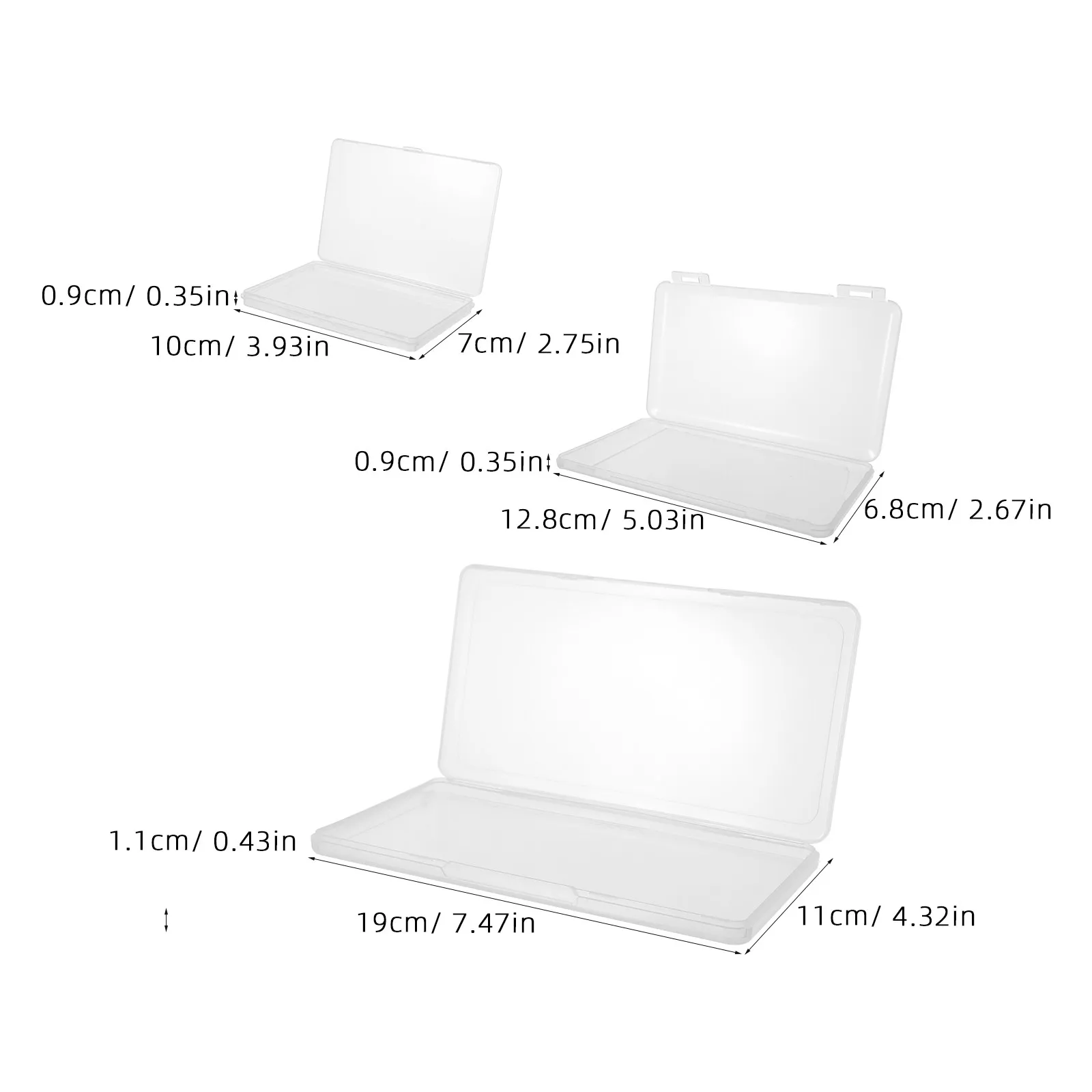 6Pcs 투명 컴팩트 수채화 팔레트 상자 야외 스케치 안료용 휴대용 여행용 아트 페인트 정리함 뚜껑