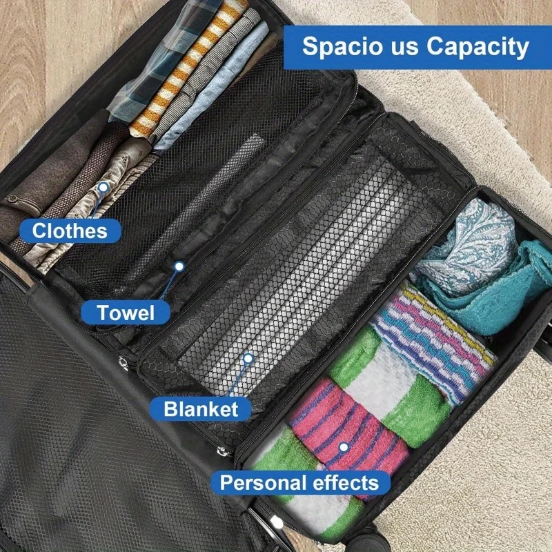 Large capacity foldable multifunctional clothing storage bag, wardrobe hanging clothing storage bag, multi-layer storage 4