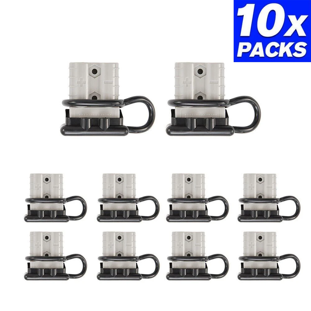 

Telecommunication Terminal FOR Anderson 10Pcs 12-24V 48x37x16mm 50A 600V Copper Silver DC Connector Backup Power