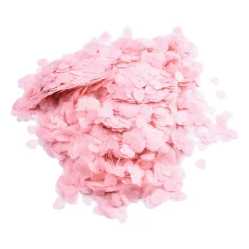 Biodegradable White Heart Confetti 1