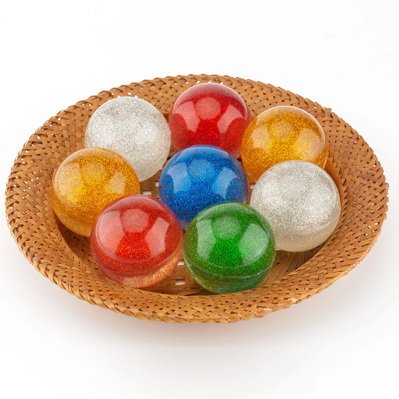 1PCS Big 55MM Bouncy Balls For Kids Party Favor Basketball Glitter Marbleized Balle Rebondissante Juguetes Divertidos Para Niños 3